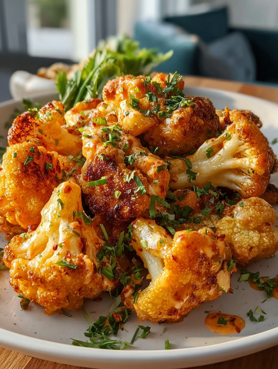 Air Fryer Bang Bang Cauliflower preparation