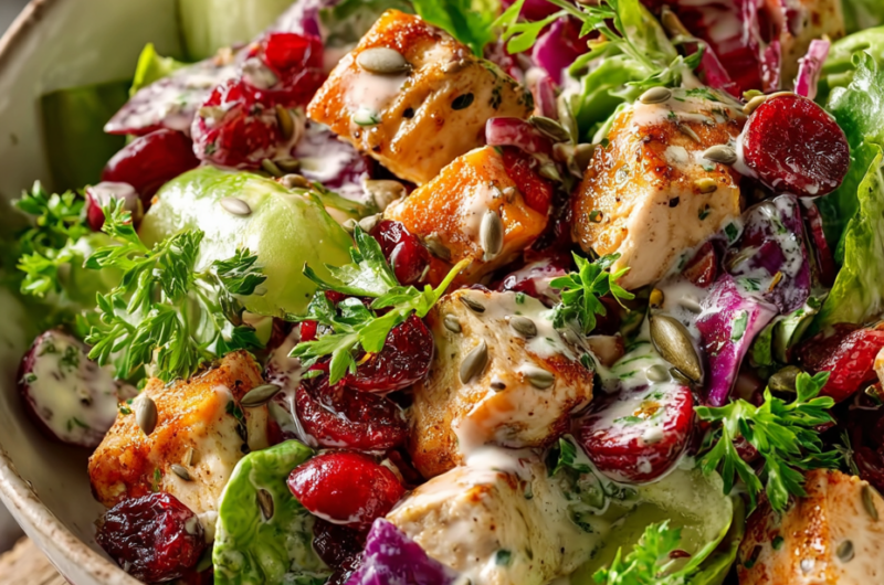 Apple Cranberry Chicken Salad