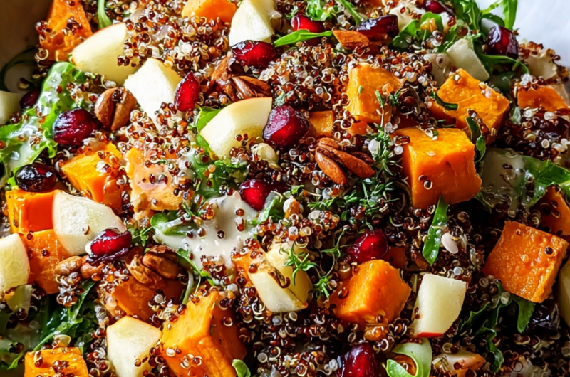 Apple Sweet Potato Quinoa Salad