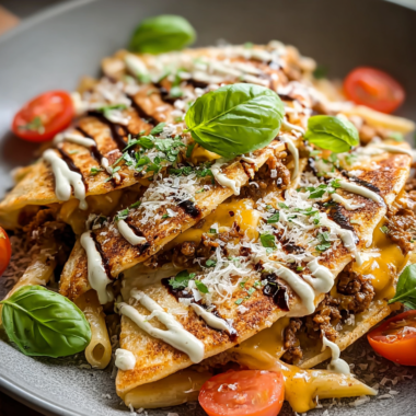 Big Mac Quesadillas With Special Sauce Drizzle Recipe