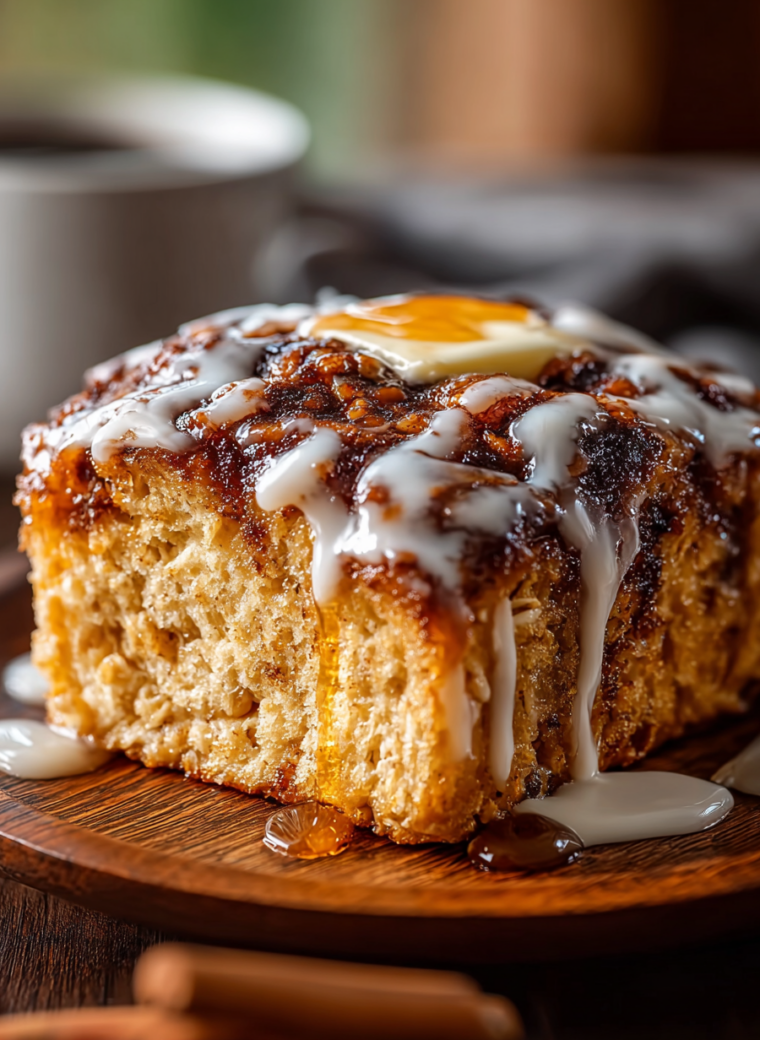 Cinnamon Roll Baked Oatmeal