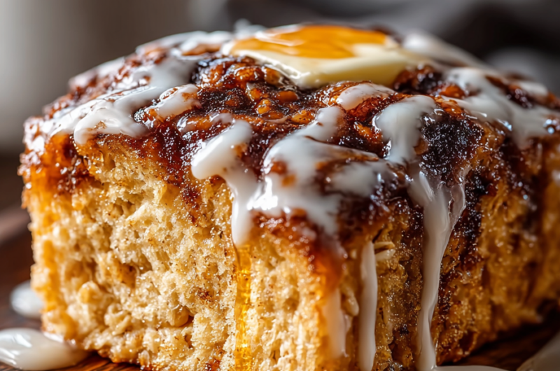 Cinnamon Roll Baked Oatmeal