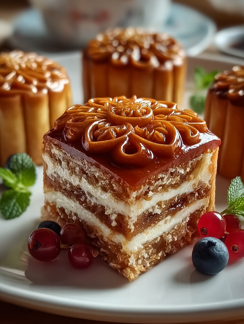Delicious Moon Cakes preparation