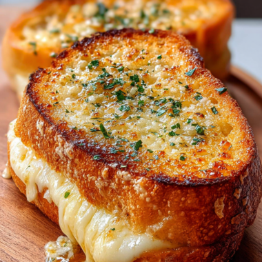 Garlic Bread Grilled Cheese
