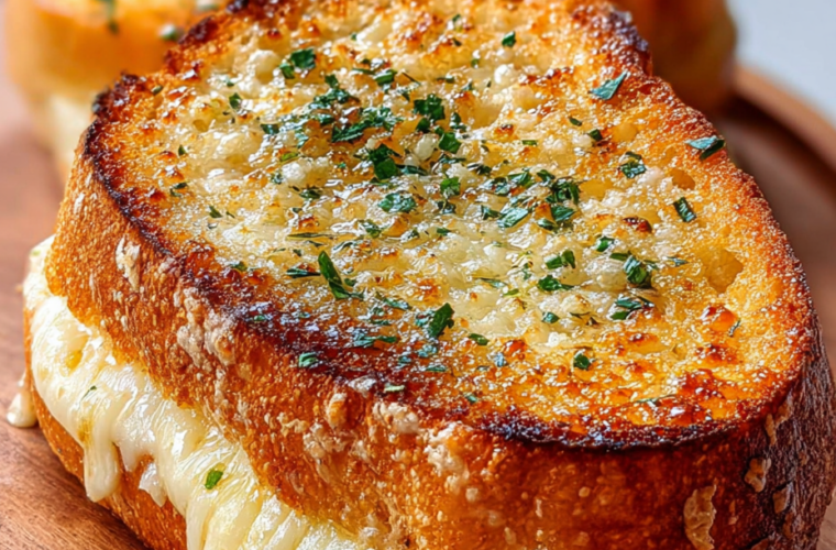 Garlic Bread Grilled Cheese