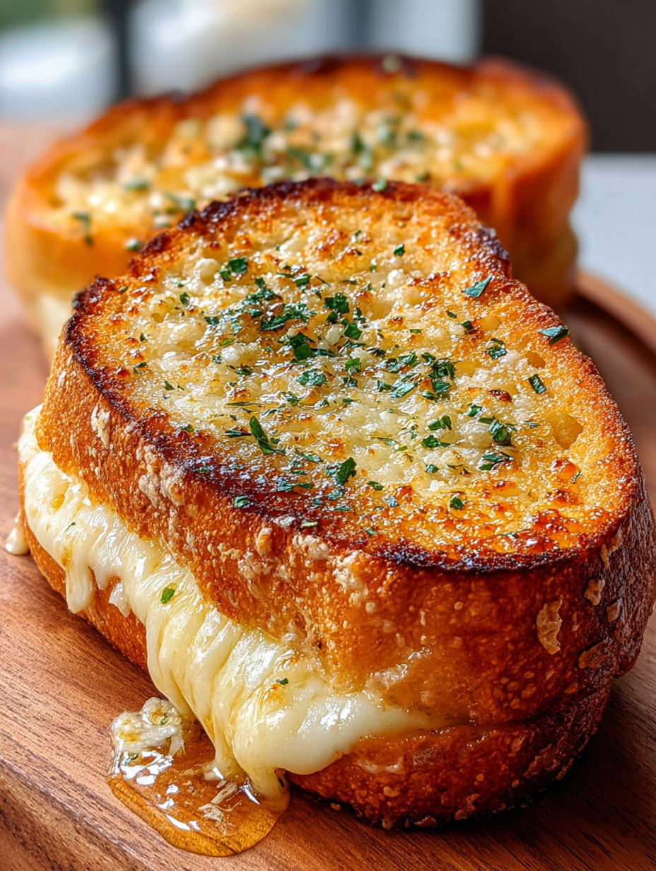 Easy Garlic Bread Grilled Cheese – Ready in 30 Min