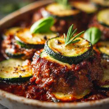 Ground Beef and Zucchini Casserole