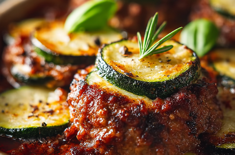 Ground Beef and Zucchini Casserole