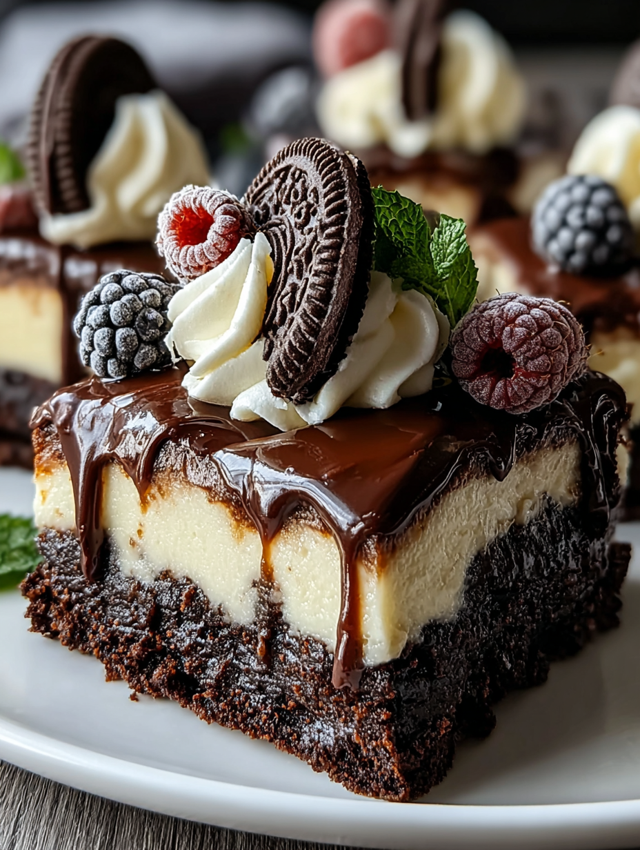 Irresistible Oreo Fudge Brownie Pizza preparation