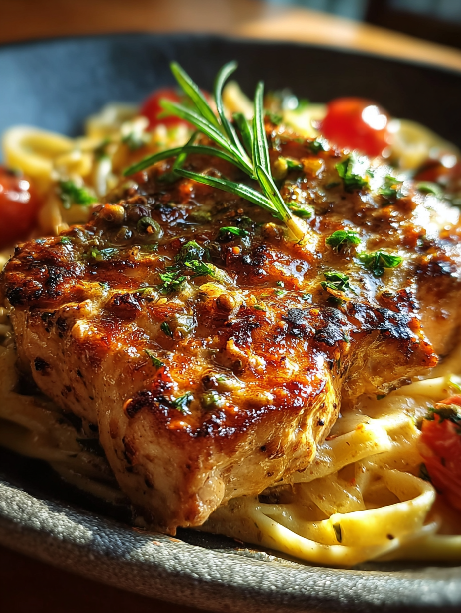 One Pot Spicy Cajun Chicken Alfredo Skillet preparation