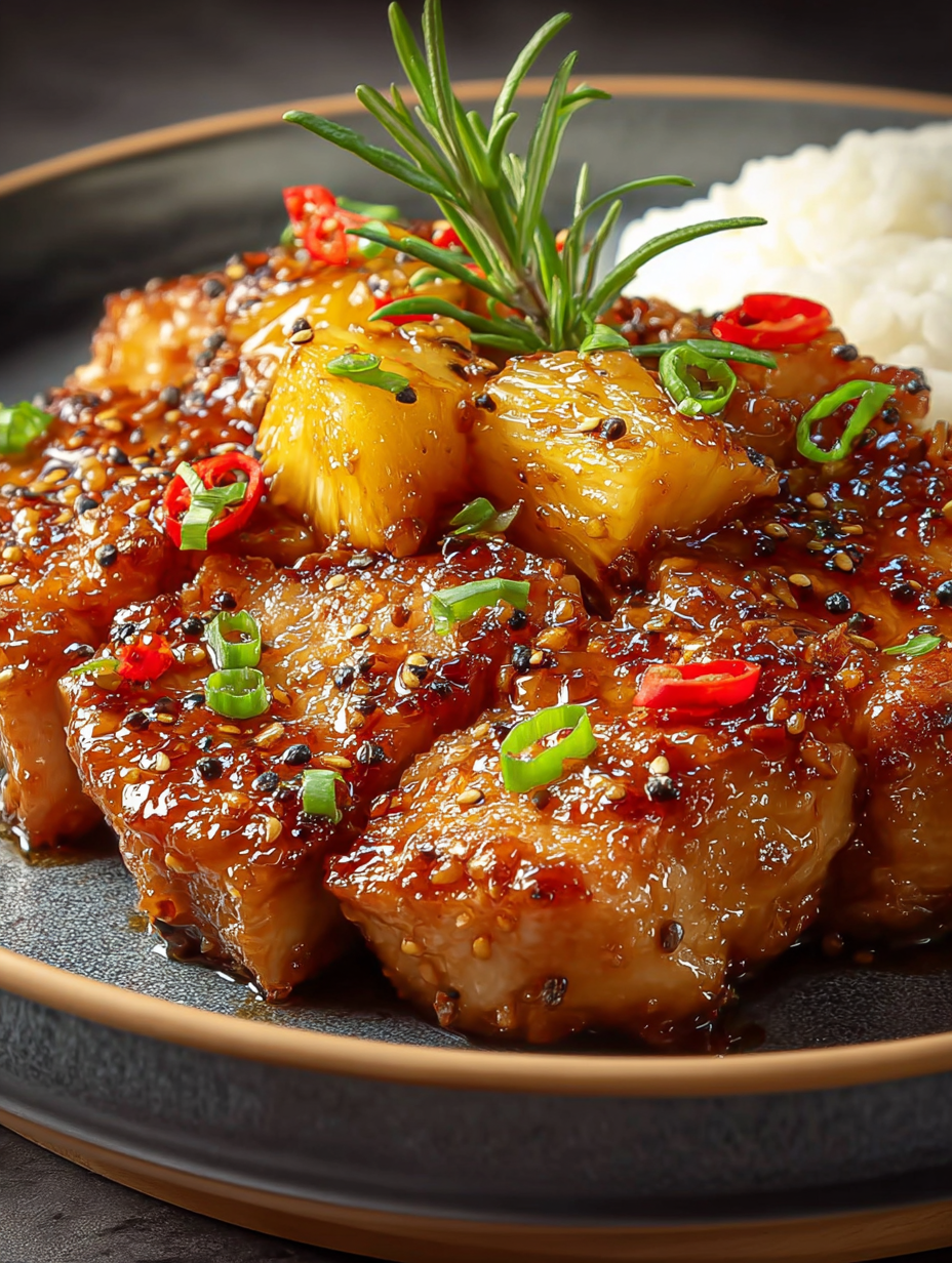 Pineapple Chicken preparation