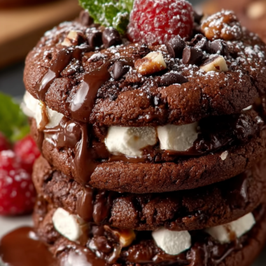 Rocky Road Chocolate Fudge Cookies