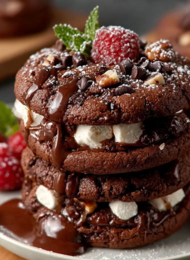 Rocky Road Chocolate Fudge Cookies