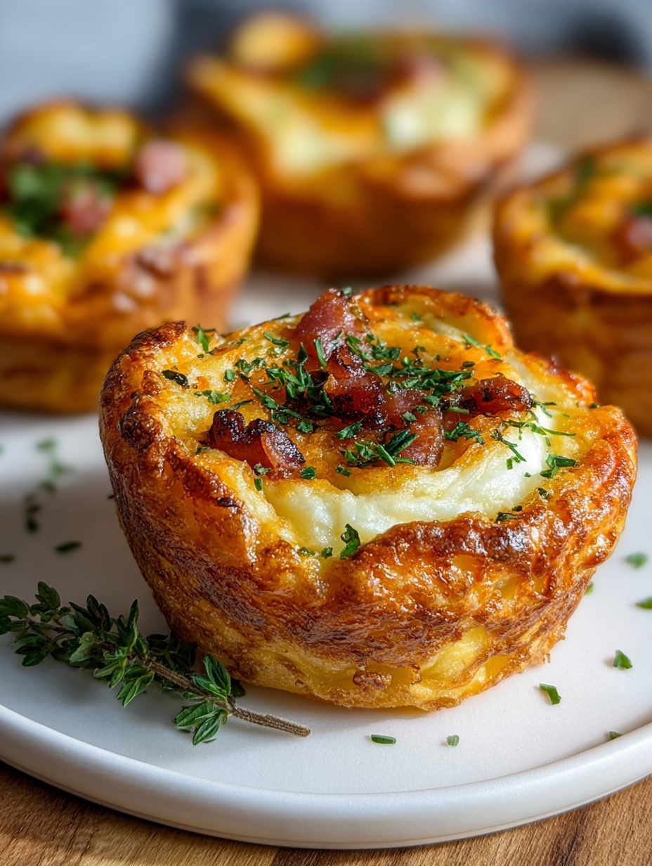 Stuffed Mashed Potato Nests Recipe preparation