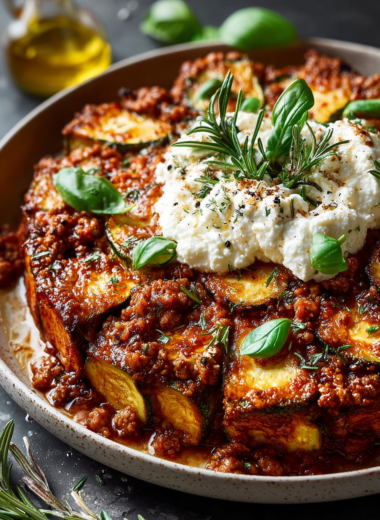 Zucchini & Ground Turkey Skillet With Ricotta Recipe